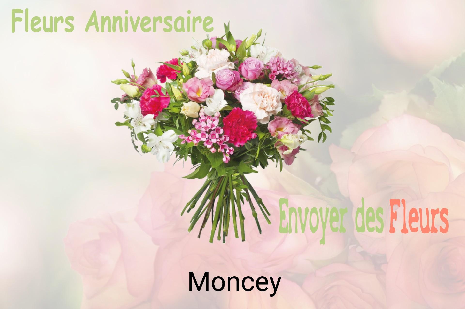 Bouquet de fleurs d’anniversaire livré à Moncey